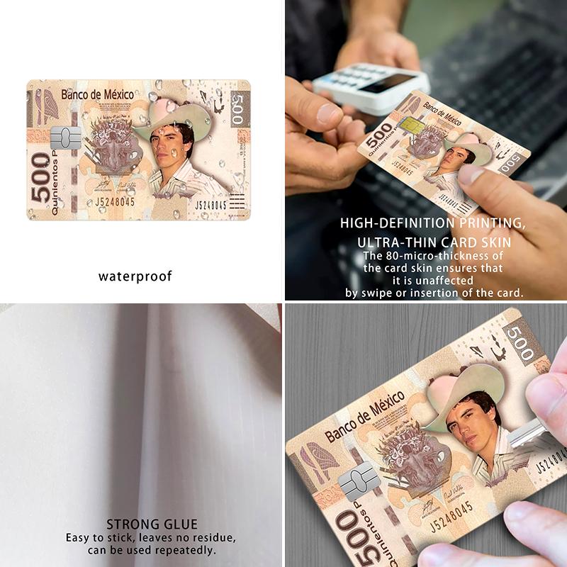 4 шт. Защитные наклейки DIY дорожные карточки наклейки индивидуальность не выцветают практичная кредитная карта кожа устойчива к царапинам
