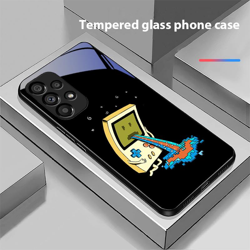 Чехол Fun Chef Astronaut для Samsung Galaxy S10 20 Plus 21 FE 22 23 24 FE 25 Ultra Black из закаленного стекла. Жесткий корпус.