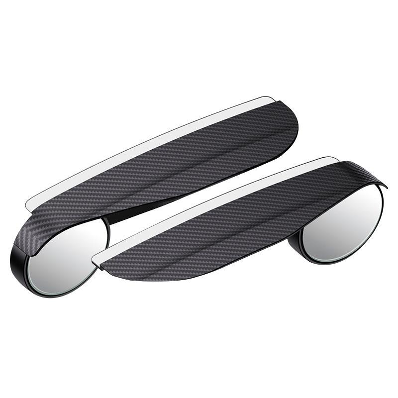 SEAMETAL 2 шт. Козырек от дождя для зеркала заднего вида автомобиля из углеродного волокна, боковой козырек от снега и солнца, дождевик, автомобильные аксессуары