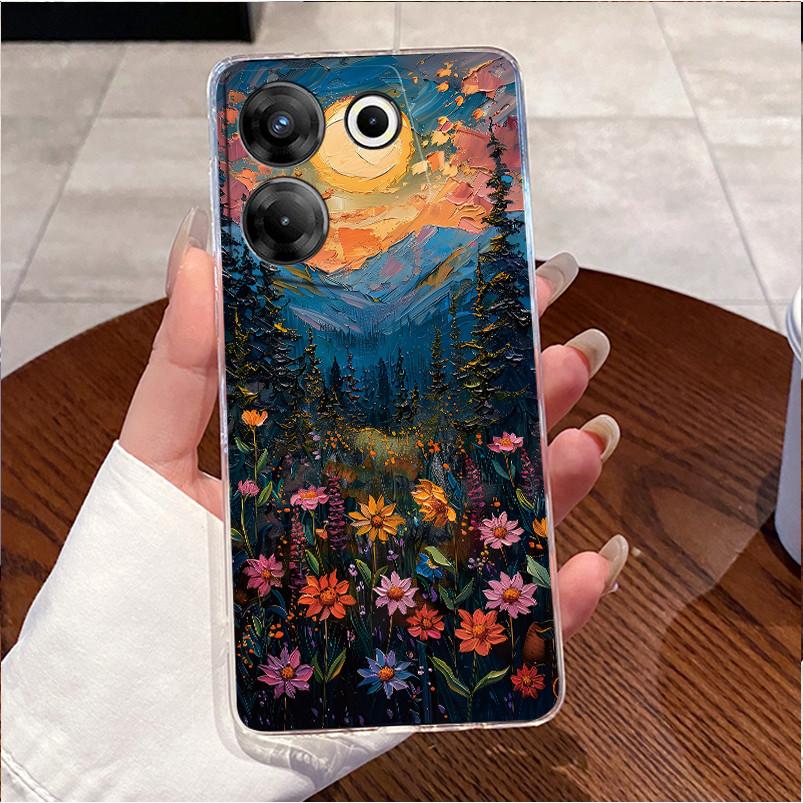 Чехол для телефона Tecno Camon 20 Pro 5G CK8n Чехол Techno Camon 20 Pro 5G Силиконовый Роскошный Милый Любовь Кролик Забавный Прозрачный Мягкий Корпус