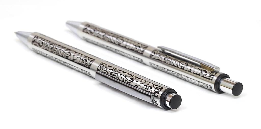 Футляр для карандашей из зернистой кожи, синий металлический индикатор и толстый стержень NQ30, набор из металлической шариковой ручки с прямым стуком, виноградный SASL-701S-NQ30B-V