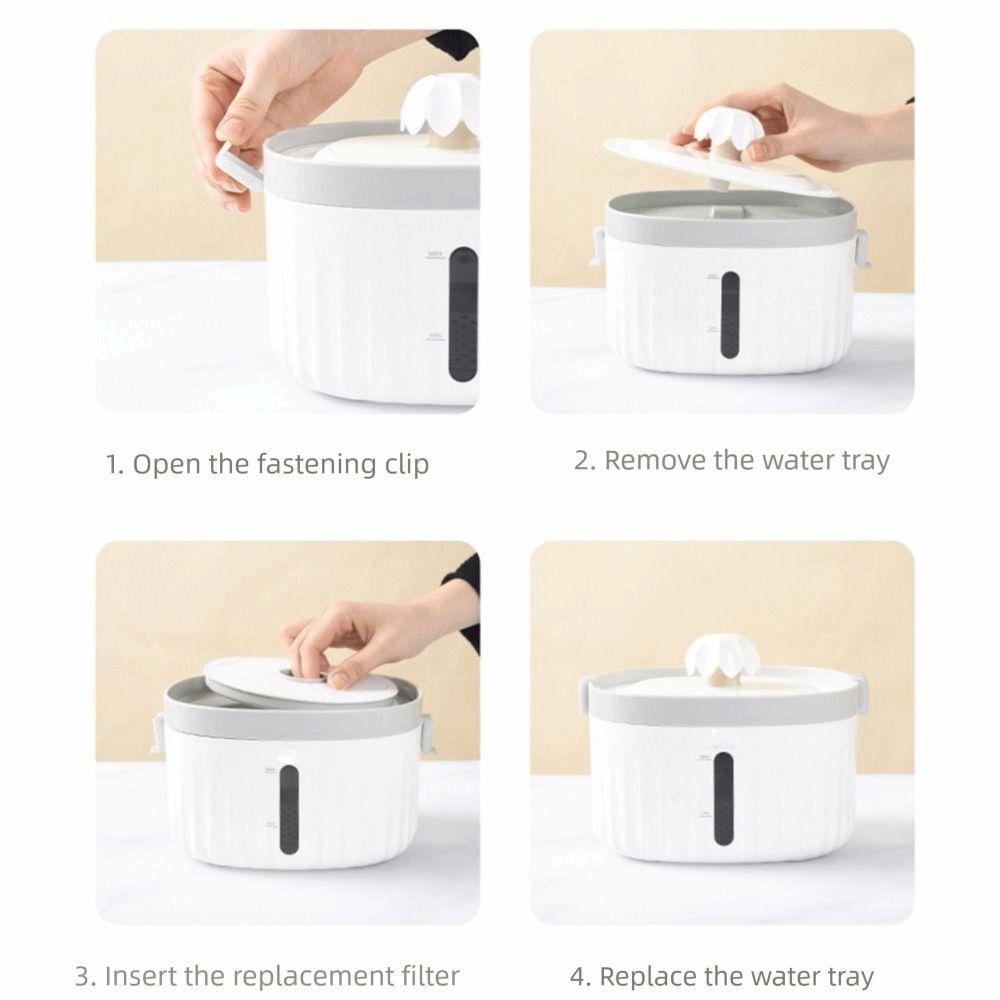 2 шт. Круглый фильтрующий элемент для кошачьего фонтана для воды Диспенсер для воды для собак