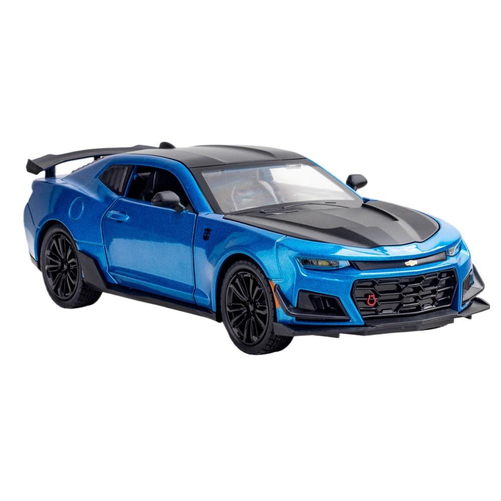 1/24 Scale Chevrolet Camaro Alloy Sports Car Model Diecast Simulation Model Collection Hobbies Decoration Boutique Ornament Gift for Boyfriend