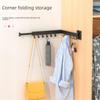 Wall-Mounted Telescopic Clothes Drying Rack for Balcony & Window Sills, Indoor/Outdoor Use