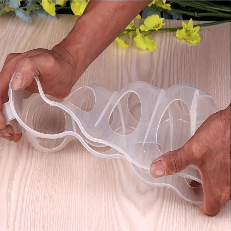 Ящик для хранения, 4-секционный прозрачный пластиковый ящик для хранения банок из-под газировки, переносной органайзер для банок из-под газировки, для кухонных столешниц, шкафов и холодильника