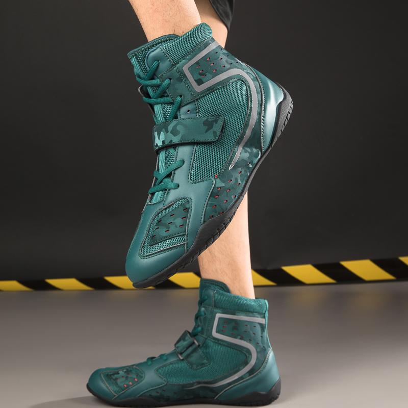 Мужские боксерские кроссовки, профессиональные унисекс, дышащие, высокие, до щиколотки, спортивные, брендовые, классические, женские, тренировочные, боксерские ботинки