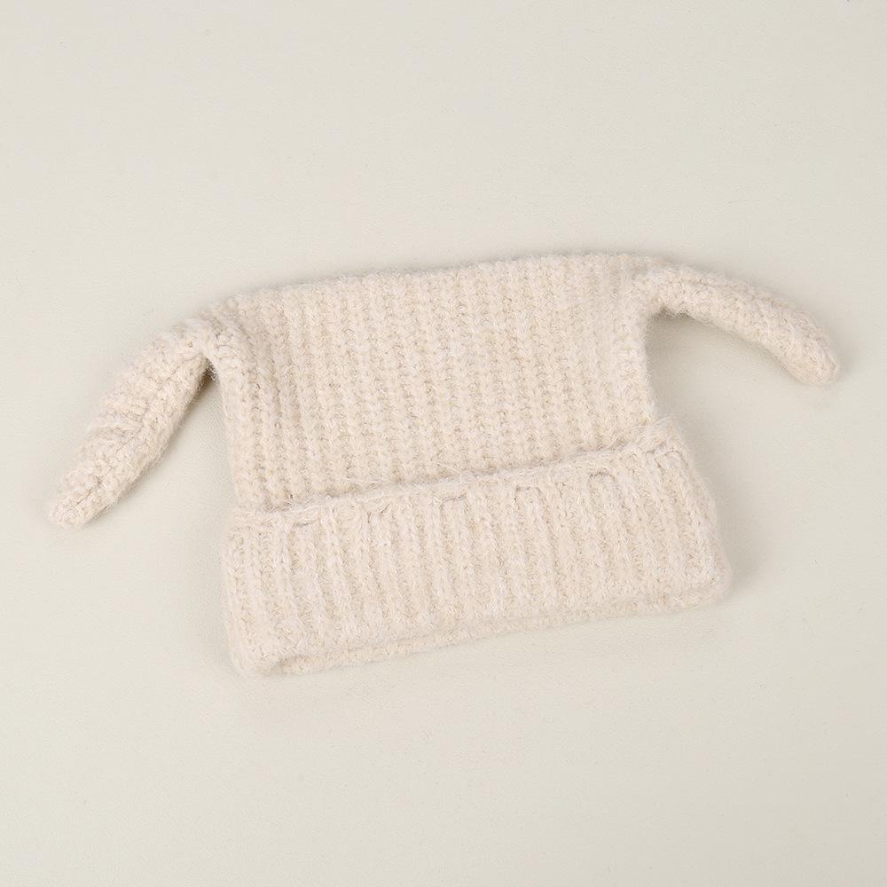 Autumn and winter solid color simple fashion versatile temperament knitted hat new warm windproof comfortable casual wool hat