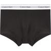 Letter Print Moisture-Wicking Mid-Rise Boxer Briefs Men Underwear Black NB3996-UB1