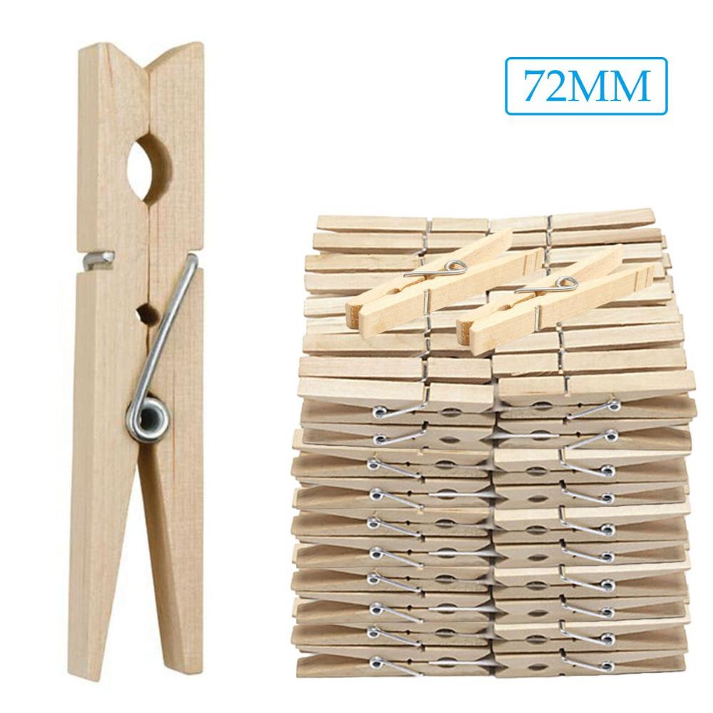 Office Natural DIY Party Wedding Wooden Photo Clips Clothespin Clothes Pegs Craft Decoration