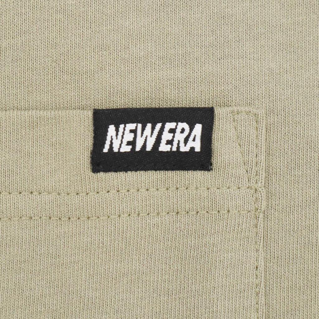 NEW ERA Short Sleeve Pocket Tee Mini Brand Logo Pebble