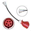 Cee 16A 5 Pin Coupling Socket Adapter Cable Connector Professional Electric Car Accessory 50 Cm IP44