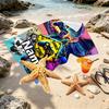 Custom Name Personalized Game on Print Beach Towel, for Trip Camping Beach Party Home Decor, Birthday Gift for Family & Friends