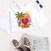 Bad Bunny Un Verano Sin Ti Футболка Женские Кроп-топы Девочки Круглый вырез Короткие рукава Повседневные Свободные Музыкальные футболки Подарок для фанатов