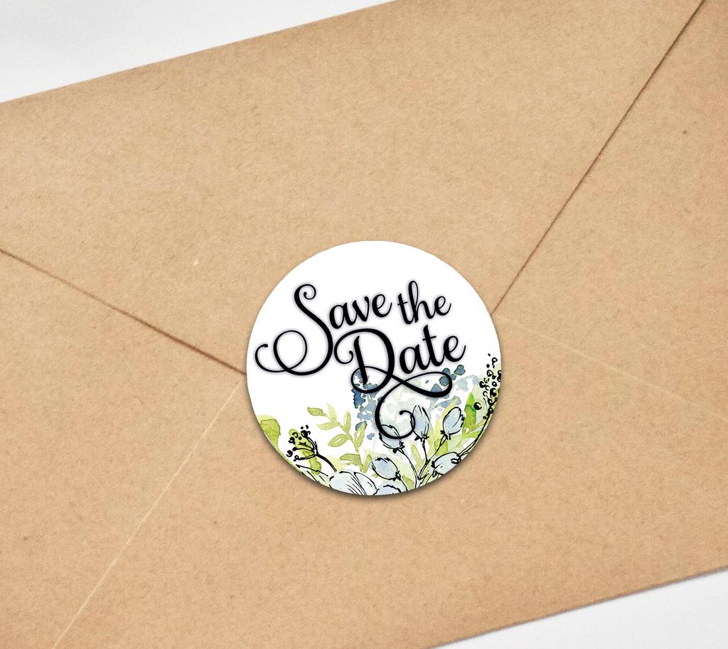 Darling Souvenir Round Glitter Background Save The Date Stickers 1,6-дюймовые конверты Seals-45