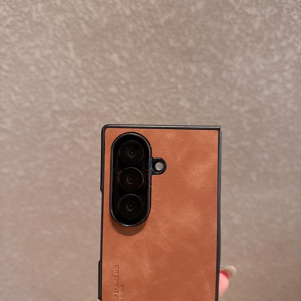 Бизнес Ультратонкий Складной Чехол из Овчины для Samsung Galaxy Z Fold 8 7 6 5 4 3 Приятный на ощупь 5G Ударопрочный Защитный Чехол
