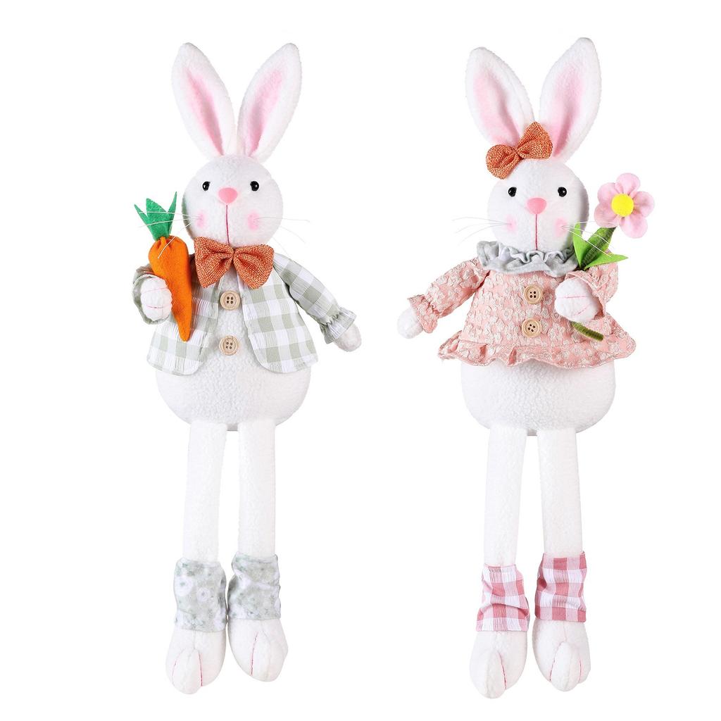 Easter Bunny Doll Figurine Decoration