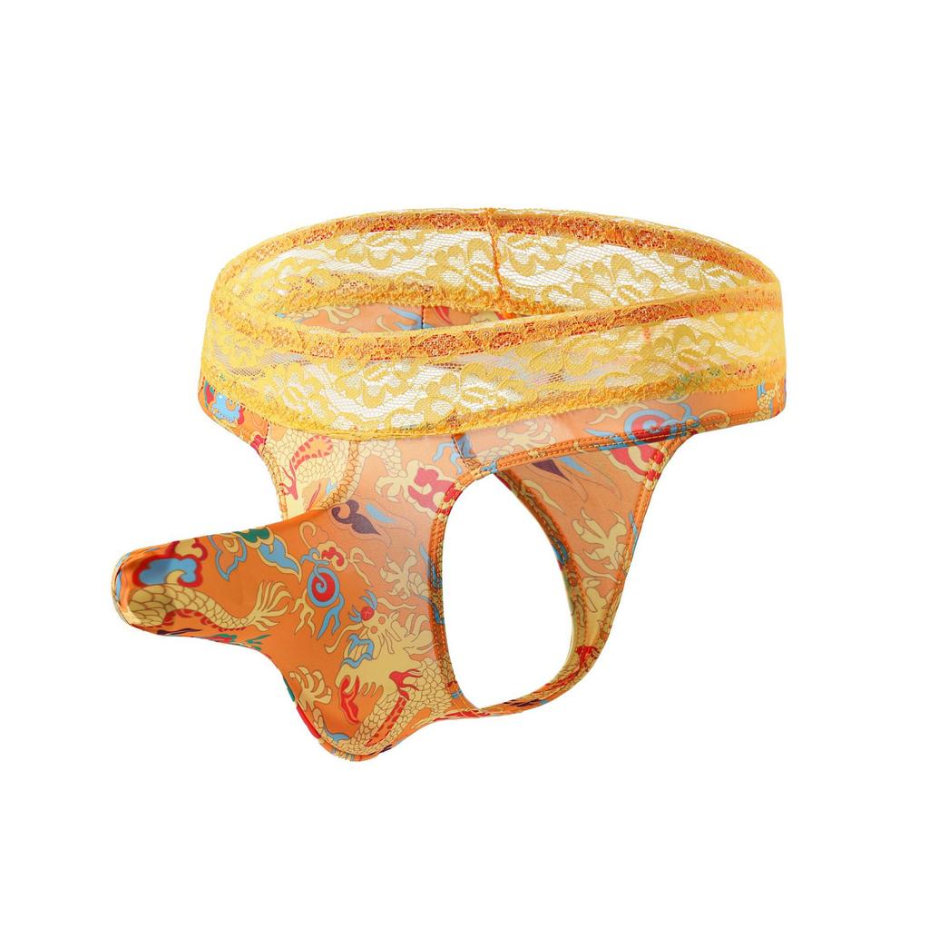 Новые стринги соблазнение секс трусики узор китайский дракон сексуальная страсть сексуальные стринги