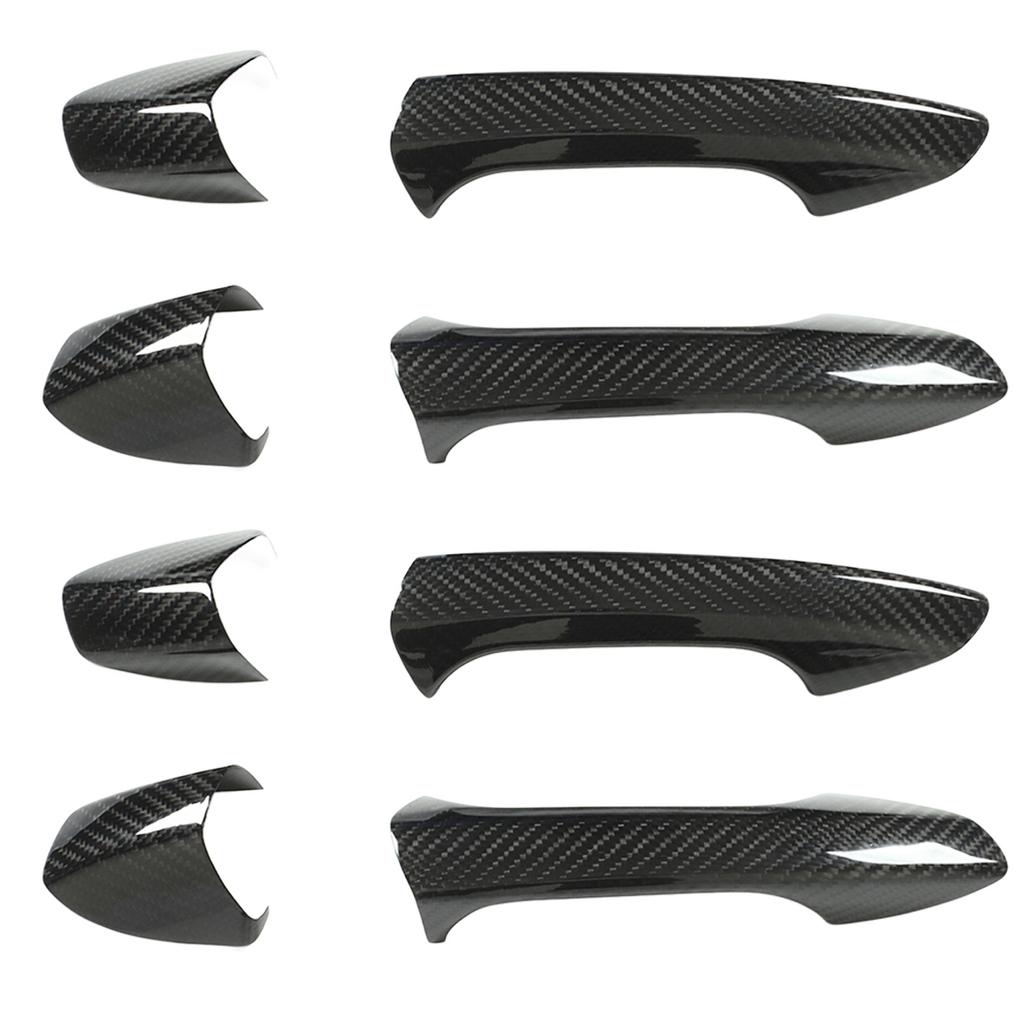 4 шт. Накладка на внешнюю ручку двери с колпачком из углеродного волокна для замены на Mercedes?Бенц W204 W212 W218