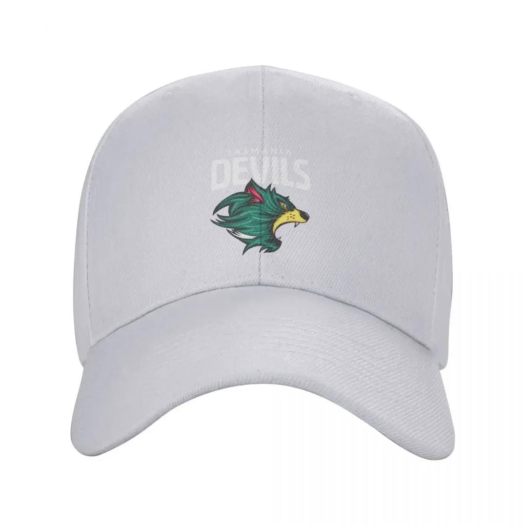 Tasmania Devils Football Club White Lettering Baseball Cap Golf Hat Man Snap Back Hat Wild Ball Hat Ladies Men's