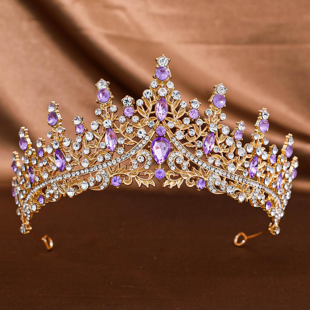 Baroque Crystal Tiaras and Crowns Headband Rhinestone Prom Diadem Crown Bridal Wedding Hair Accessories Jewelry Crown Tiara Gift