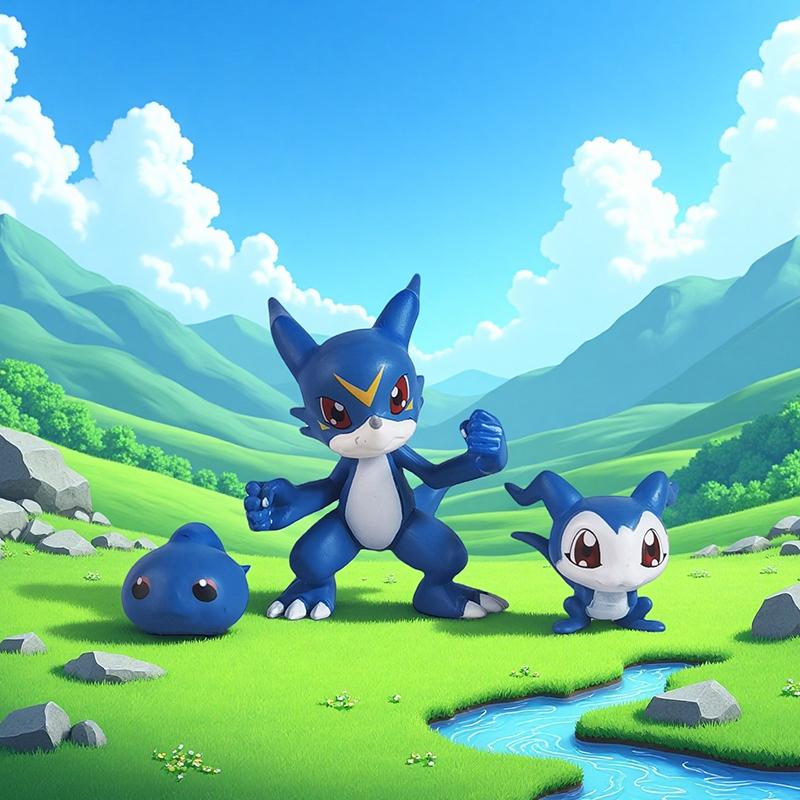 2-6cm Anime Digimon Adventure Figure V-mon Figure Gomamon Action Figures Pvc Collection Model Toys For Children Gifts