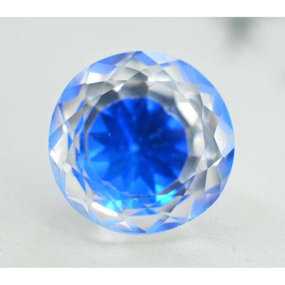 Pitambari Sapphire Bi-Color Natural 12+ Ct Round Cut Beautiful Gemstone