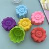 5Pcs Flower Silicone Candle Mold Diy Handmade 3D Rose Soap Plaster Resin Mould Cake Baking Tool Kitchen Party Decoration Supply