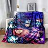 3D Print J-Jujutsu-K- Kaisen Anime Pattern Flannel Blanket,Multi-purpose Holiday Gift Blanket Warm And Soft Blankets All Seasons