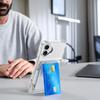 Case for iPhone 16, Card Holder Kickstand, transparent