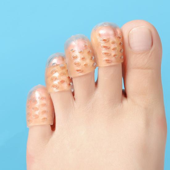 10/30/50Pcs Silicone Toe Protector Set Breathable Gel Toe Covers for Corns Blisters Ingrown Toenails Pain Relief Little Toe Sleeves Caps Guards