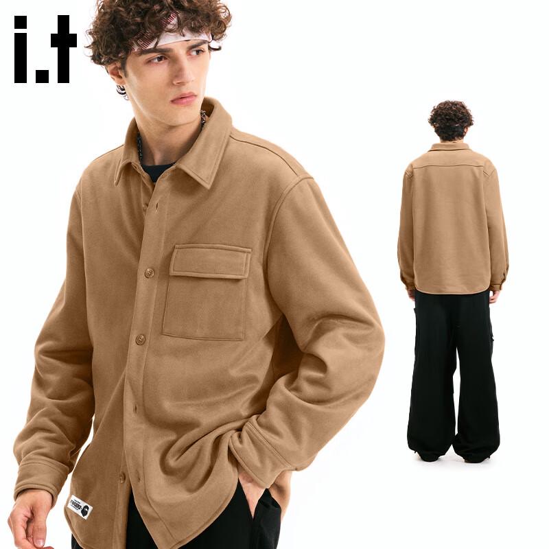 Fingercroxxit Unisex Fleece-Lined Suede-Look Winter Jacket