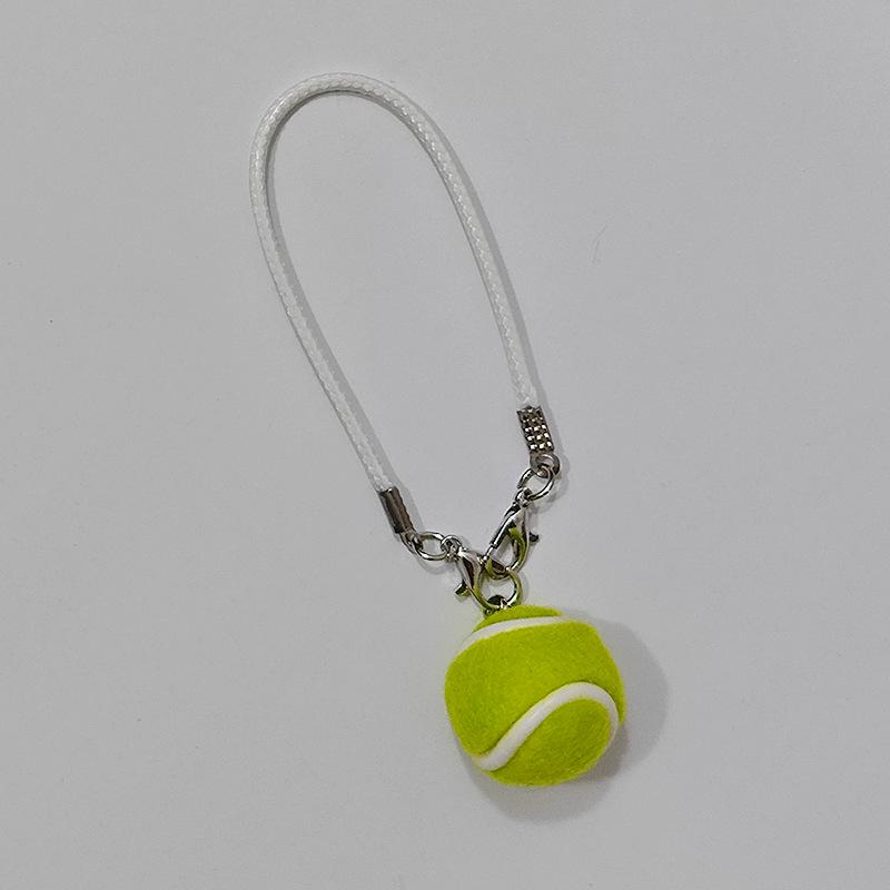 Sports Keychain with Pendant Rope - Tennis, Baseball, Football