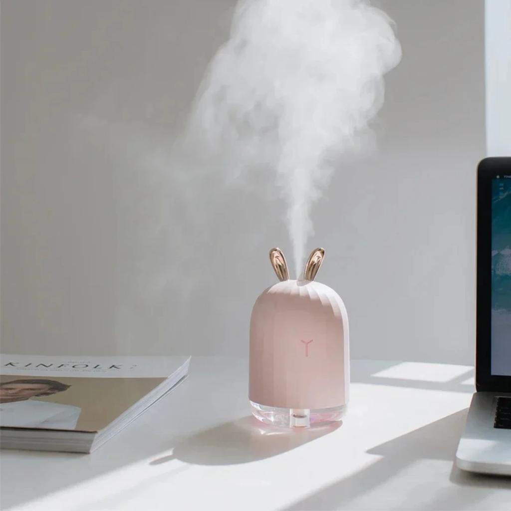 Ultrasonic air humidifier aromatherapy essential oil diffuser humidifier   Car USB Fogger Mist Maker with LED Night Lamp