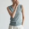 WTEMPO Женский трикотаж весна-осень Vets V-образный вырез без рукавов внутренняя нижняя часть рубашки стильный повседневный универсальный Ice Silk топы