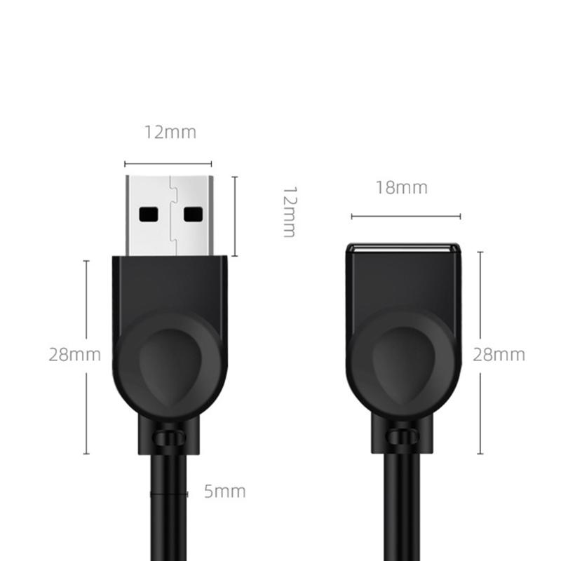 Высокоскоростной USB 3.0 удлинитель 5 Гбит/с, разъем папа-мама, кабель для передачи данных для компьютерной мыши, ноутбука