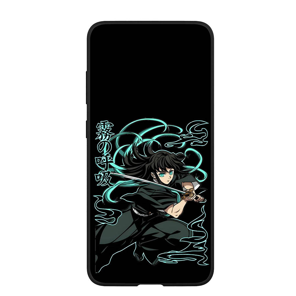 Чехол для телефона Samsung Galaxy S25 S24 S23 iPhone 16 15 Xiaomi Redmi Note 14 13 12 16E X 11 Pro Max OPPO Moto Huawei Demon Slayer Muichiro Tokito Cover