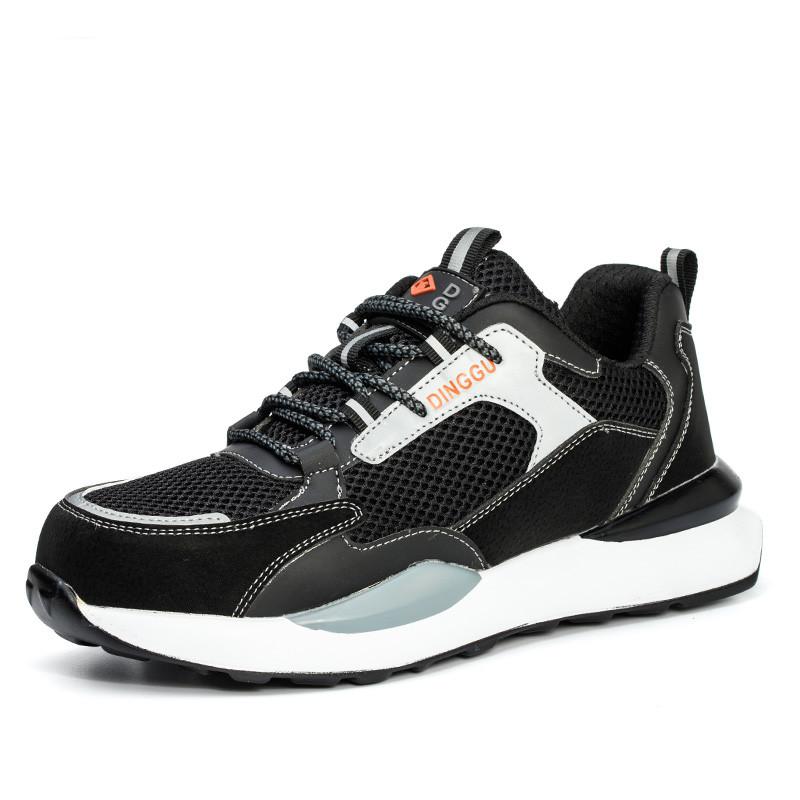 Защитная обувь Мужские дышащие сетчатые рабочие кроссовки Неразрушаемые защитные ботинки Женские защитные рабочие ботинки со стальным носком