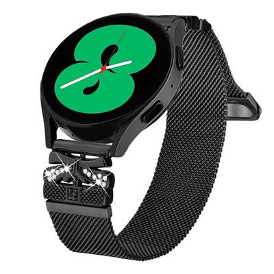 Металлический ремешок для Samsung Galaxy Watch4 44мм/40мм Миланский ремешок для часов Бабочка Декор Электроокрашивание Цвет
