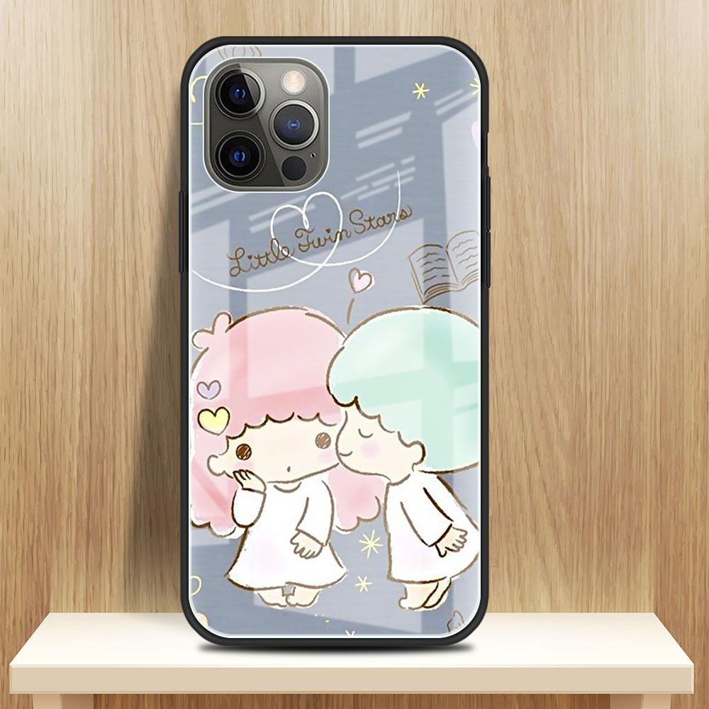 Стеклянный чехол для Apple iPhone 13 Pro 11 14 12 7 8 Plus SE 2022 XR X XS Max 6 6S закаленный чехол для телефона LittleTwinStars