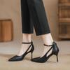 Soft Leather French Pointed Head Shallow Mouth Single Shoes Women's Spring and Autumn Summer New Beautiful Temperament Stiletto High Heels