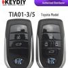 KD TIA01-3 Умный под-ключ с 5 кнопками для смарт-ключей Toyota Lexus типа 8A/BA