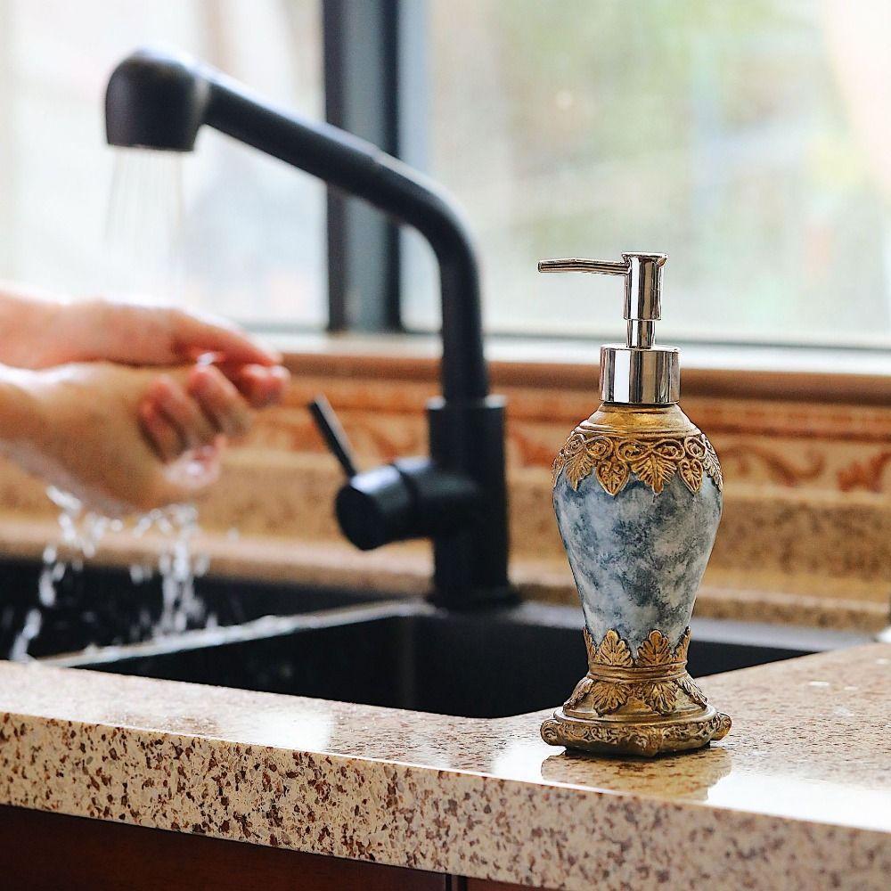 Нескользящий Ретро Агат Дозатор для мыла Многоразовая банка для жидкого мыла Бутылка для жидкого лосьона для рук Спальня