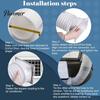 Left And Right Threaded Coupler 5.9 Inch Portable AC Exhaust Hose Adapter Square to Round Vent Connector for Mobile Air Conditioner, Replacement