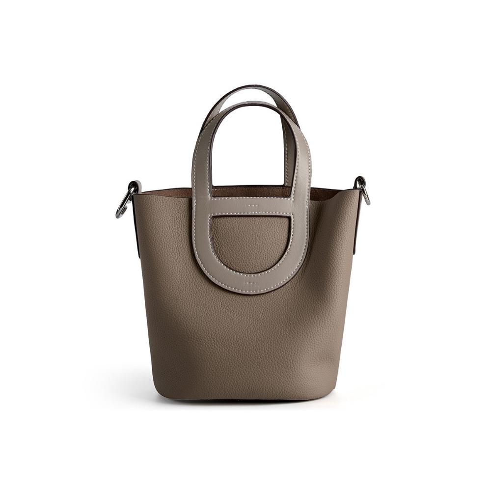 Сумка из коровьей кожи Новая Универсальная Портативная Сумка-корзина для овощей Натуральная кожа Женская сумка Наплечная Сумка-мессенджер