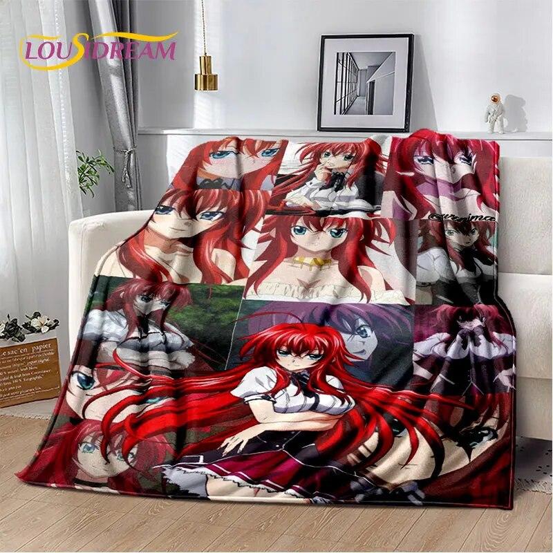 Мягкое плюшевое одеяло для средней школы D×D в стиле аниме для сексуальных девушек, фланелевое одеяло, одеяло для гостиной, спальни, кровати, дивана, чехол для пикника