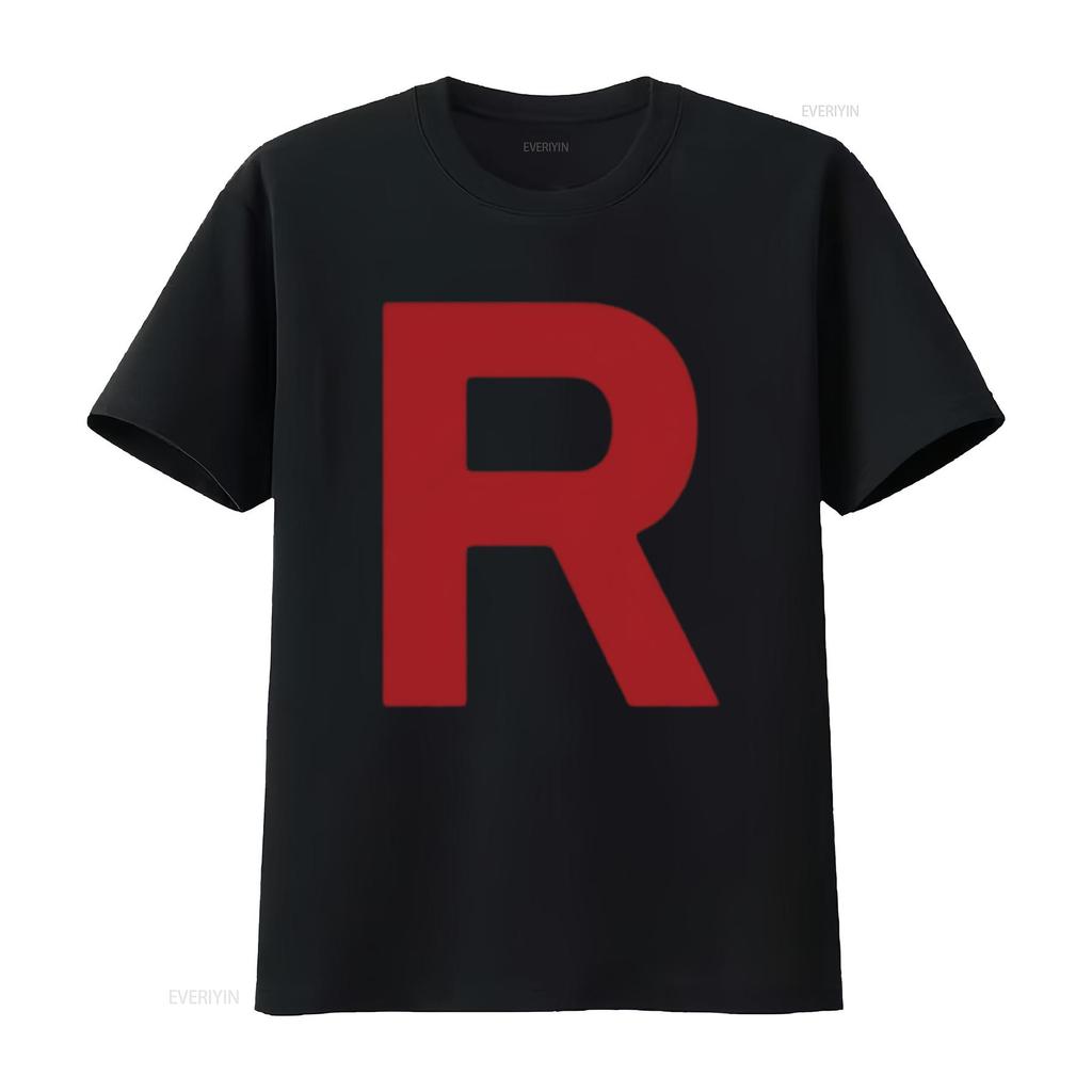 Team Rocket Inspired T Shirt Costume Adult Halloween For Men Black Small vintage Washed Top For Everyday Wear Soft Comfortable
