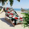 Festive ornaments amidst pines Print beach towel, quick drying, suitable for travel, outdoor sports, jogging, the beach and swimming, gift