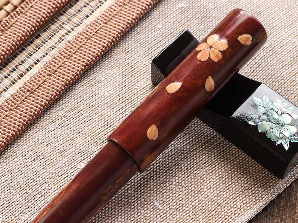 WANCHER Fountain World Birch Mountain Cherry Blossom Rain Natural Japanese Traditional World Birch Craft Fountain Medium Nib Pen, Craft, Design, Wood,