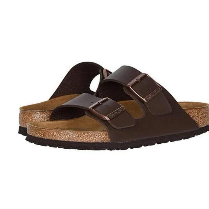 Новые шлепанцы на толстой подошве с ремешком и пряжкой через плечо для женщин, плоские туфли через плечо больших размеров