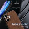 For iPhone 17 Case Protective PU Leather Covered TPU Phone Shell
